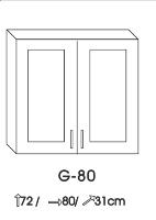 KARO Horná skrinka-plná G-80
