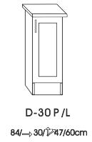 KARO Dolná skrinka D-30PL
