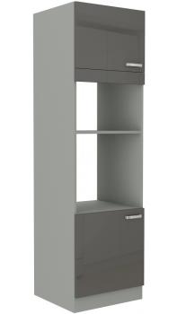 GREY skrinka na rúru a mikrovlnku 60 DPM-210 2F