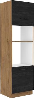 VIGO DARK skrinka na rúru a mikrovlnku 60 DPM-210 2F