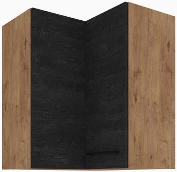 VIGO DARK horná rohová skrinka 60x60 GN-72 2F (90°)