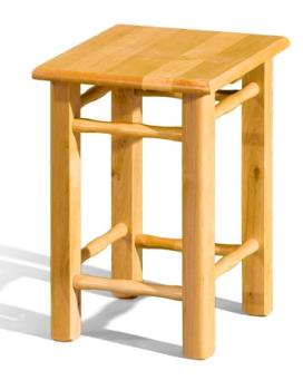 Taburetka P drevená