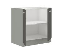 GREY dolná skrinka 80 D 2F BB 2