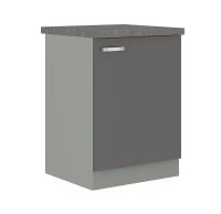 GREY dolná skrinka 60 D 1F BB