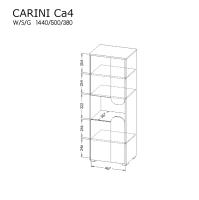 Vysoká skrinka Carini CA4 2