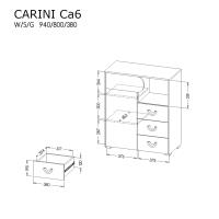Komoda Carini CA6 2
