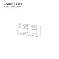 Závesná skrinka Carini CA9 2