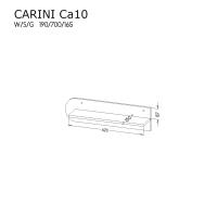 Závesná polica Carini CA10 2