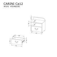 Nočný stolík Carini CA12 2