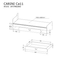 Posteľ Carini CA11 2