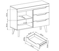 Komoda Nordi NKSZ107 4