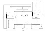 Obývacia stena Blues 4