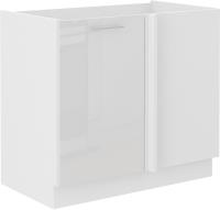 Lara White rohová skrinka 105 ND 1F BB