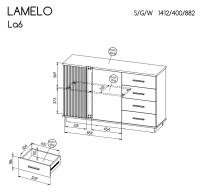 LAMELO komoda LA6 2