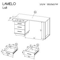 LAMELO písací stolík LA8 2