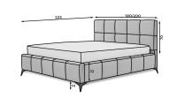 Manželská posteľ Mist 160 51