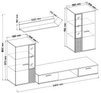 Obývacia stena Salsa OLDMAT01 2