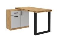 plát stola a korpus komody dub artisan + dvierka svetlosivá LGARAR