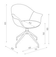 Stolička Bergamo Swivel 1