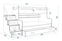 Poschodová posteľ Max 3 3