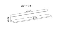 Závesná polica Basic BP104 2