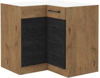VIGO DARK rohová skrinka 90x90 DN 2F BB