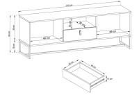 Skrinka DARK DRTV153 2