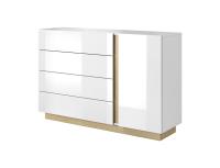 Komoda Arco 138 1D4S - biela 1
