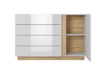 Komoda Arco 138 1D4S - biela 2