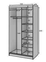 Skriňa Murrphy 120x60 6