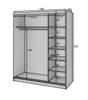 Skriňa Prescco 180x60 5