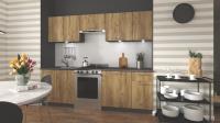 Kuchynská linka Daria 240 antracit + dub craft 1