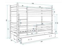 Poschodová posteľ Eryk 2 3