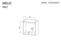 Závesná polica Melo ME07 4