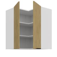 Cremona WH horná rohová skrinka 60x60 GN-72 2F (90°) 2