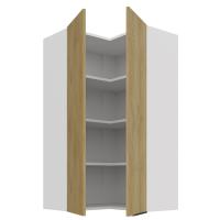 Cremona WH horná rohová skrinka 60x60 GN-108 2F (90°) 2