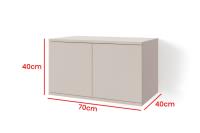 Závesná skrinka Bianco 2