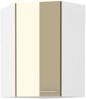 Lara Cappucino horná rohová skrinka 60x60 GN-90 1F (45°) 1