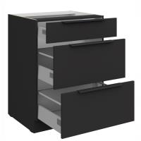 Aria BL zásuvková skrinka 60 D 3S BB 6