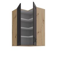 STILO GRAR horná rohová skrinka 60x60 GN-90 2F (90°) 2